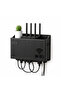 Wall Mounted Wi-Fi Modem Storage Box Cable Organizer Router Shelf Organizer Black