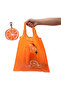 Foldable Shopping Beach Bag 38X58 cm – Portable Orange Pouch Design, Washable, Eco-Friendly - 2