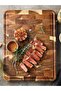 250x350x26mm HEZHEN Cutting Board Premium Acacia Wood Splicing Kitchen Accessories Chopping Board Dr - 8