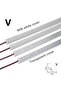 U Milky cover 6500K 1PCS LED cabinet bar light 5730 5630 36LEDs Kitchen light under furniture 12V DC - 2