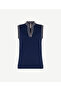 Regular Hakim Collared Sleeveless Sweater - 7