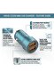 CC528 Dual USB Metal Car Charger - 2.4A Fast Charging - 12V-24V - Blue - 7