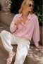 Rosa Langarm-Oversize-Hemd MG2003 - 3