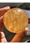 4-5cm 1PC Natural Citrine Calcite Quartz Crystal Sphere Ball Healing Gemston Home Decor+ wood bracke - 8