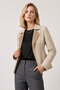 Liora Women's Double-Sided Genuine Leather Blazer Jacket