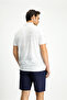 Regular Fit Printed Polo Neck T-Shirt - 5