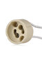 10PCS 10-50PCS GU10 LED Bulb Holder Halogen Lamp Holder LED Lamp Holder Ceramic Body Wiring Socket C - 3