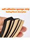 2mmx15mmx10m black EPDM Self Adhesive Sponge Seal Strip Black Foam Strong Single-sided Adhesive Sou - 3