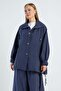 Oversized Trench Coat with Buttoned Stopper - 5