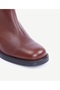 Elastic Heeled Leather Boots - 2
