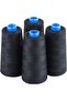 Black Black Sewing Thread 100% Polyester 3000 meters/3280 Yards/Spool of Yarn, 4pcs(12000m/13120yds) - 8