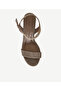 Single Strap Sole with Wicker Wrap Suede Espadrilles - 6
