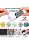 40x60mm 10pcs black Nylon Self Adhesive Round Sticker Hook and Loop Fastener Tape Strong Double Side - 4