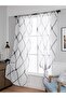 Fixed Pleat 100x130cm white Sheer Curtains White Korean Simple Mesh Veil for Living room, Bedroom - 2