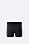 Men's Black Patterned Single Regular Fit Boxer A61Y9505 - 2