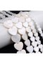 12mm(around 35pcs) Natural Freshwater White Heart Shell Beads Mother of Pearl Beads for Jewelry Maki - 3