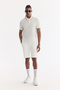 Men's White Non-Curling Polo Collar Cotton Pack Technical Fabric Regular Fit T-Shirt A61Y1097 - 6