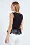 Lace V-Neck Slim Fit Blouse - 7