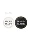 80PCS/lot Round Black and white HAND MADE Craft paper Sealing sticker/Vintage DIY Gifts posted/Ba... - 2