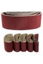 5 Pcs Sanding Belts 75x457 Mm Mixed Grade 60 80 120 240 Grit Power Tool Sander Lot For Leather Me... - 8