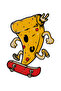Unisex Kitchen Chef Apron Skateboard Pizza Printed Child-Friendly Fun Design Vibrant Colorful Daily Use - 4