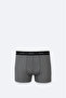 Men's Anthracite Patterned Cotton Single Boxer A52Y9500