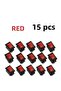 White 15pcs Mini Rocker Switch SPST Black and Red Snap in Switches Button AC 250V 3A / 125V 6A 2 Pin - 5