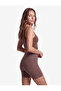 High Waist Slim Fit Interlock Sports Biker Leggings - 2