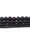 8mm Wholesale Natural Black Lava 6mm 8mm 10mm 12mm round Volcanic Loose Beads for Jewelry Making Or - 6
