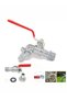 1/2 Inch Brass Garden Faucet For IBC Tanks – Single Outlet Water Tap Valve, Outdoor Antifreeze Ir... - 7