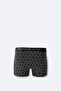 Men's Black Patterned Cotton Single Regular Fit Boxer A42Y9532 - 2