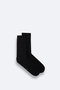 Men's Black Plain Bamboo Socks B008505 - 2