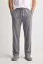 100% Cotton Single Jersey Compact Combed Cotton Fabric Men's Pajama Bottoms Gray Comfortable Fit with Pockets Elastic Drawstring Anti-Sweat Breathable Flexible - 4