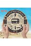 Round 20X20CM 2D Flat, 1pc Vintage Metal Sign - Amateur Radio Knowledge Chart Retro Wall Art with De - 2