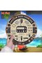 Round 20X20CM 2D Flat, 1pc Vintage Metal Sign - Amateur Radio Knowledge Chart Retro Wall Art with De