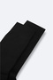 Men's Black Plain Bamboo Socks B008505 - 3