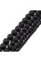 8mm Wholesale Natural Black Lava 6mm 8mm 10mm 12mm round Volcanic Loose Beads for Jewelry Making Or - 5