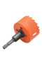 Hexagonal 75mm 1PC Orange Bimetal Opener 6.35mm MAX Habdle 17-80mm M42 Multi Functional Woodworking - 3