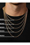 24inch 60cm 2MM 2-6MM Gold Color Twisted Rope Chain Necklace Stainless Steel Never Fade Waterproof C - 7