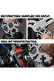 WHITE Multifunctional Snowflake Wrench Tool Popular portable Stainless Steel Creative Outdoor bicycl - 5