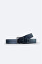 Men's Navy Blue 100% Polyurethane Textured Belt A41Y9305