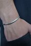 Ezme Model Chain 3mm Thick Silver Color Model Unisex (Women/Men) Steel Bracelet/ 19+4cm - 2