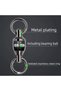 Size 3 10pcs Fishing Bearing Rolling Swivels Stainless Steel Oval Split Rings Hooked Snap Fishing Lu - 3
