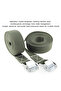 Green 5M*25mm Car Ratchet Tie Down Cargo Straps Lashing Auto Motor Shipping Package Strap Cam Buckle - 4