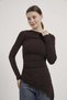 Armalife 10532 Kayik Collar Lace Detail Skirt Asymmetric Women's Bluz - 2