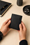 Genuine Leather Vertical Wallet with Magnet, Unisex Slim Card Holder and Money Wallet - 6