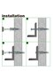 50 PCS Set BOX Hollw Wall Plasterboard Anchor Zinc Alloy Drywall Self-drilling Anchors E8/13*41mm #8 - 6