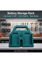 China Mainland Portable Storage Rack Basket Bracket 4 Battery Case Mount Holder for Makita 18V Lithi - 2