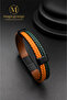 Men's Genuine Leather Bracelet with Exclusive Design – Stylish, Charismatic, and a Gift Alternative for Men's Accessories - 3