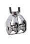 M15-Single Wheel Stainless Steel Pulley M15/M25 Single/Double Wheel Swivel Lifting Rope Pulley Set - 6